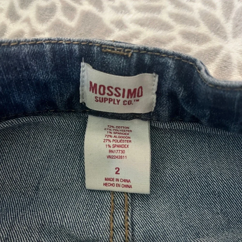Blue Jean Mini Skirt Womens size 2 Button Front Denim Festival Mid Rise ALine XS